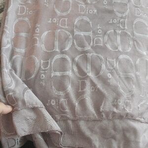 Silver Monogram Scarf